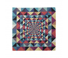 Geometrik Bandana Retro Şekiller Desenli