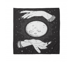 Moon in Fortune Teller Hands Bandana