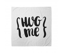 Brush Calligraphy of Hug Me Bandana