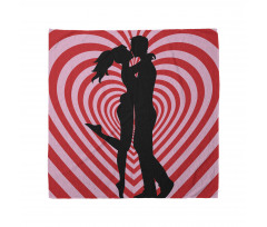 Couple on Whirlpool Heart Bandana