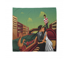 Romantic Couple on Gondola Bandana