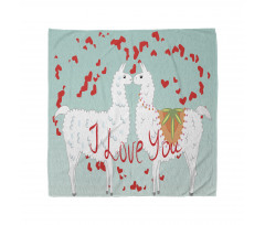 Lover Llamas and Hearts Bandana