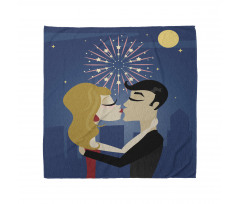 Couple Fireworks at Night Bandana