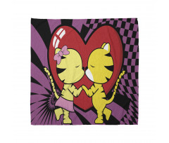 Cartoon Tigers Heart Bandana