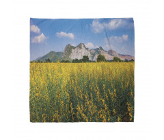 Sunhemp Flowers in a Meadow Bandana