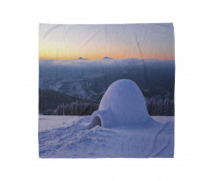 Huge Snowy Hut Bandana