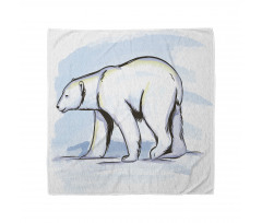 Pencil Sketch Polar Bear Bandana