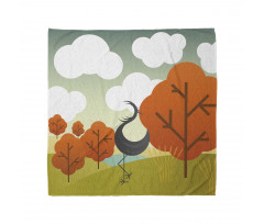 Abstract Bird Trees and Cloud Bandana