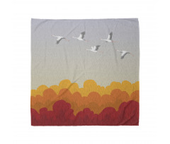 Flying Strokes Autumn Forest Bandana