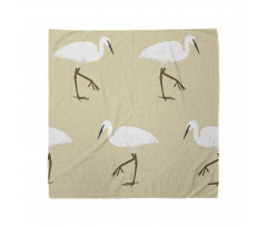 Leg Standing Heron Birds Bandana