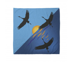 Flying Bird at Horizon Sunset Bandana