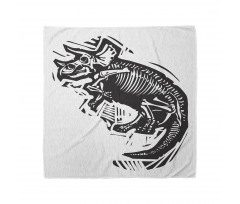 Woodcut Fossil Dinosaur Bandana