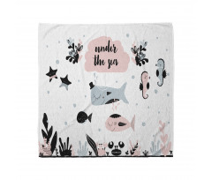 Under the Sea Fauna Cartoon Bandana