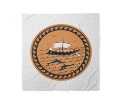 Greek Ship on Waves Bandana