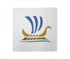 Colorful Greek Ship Sign Bandana