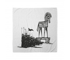 Woodcut Style Greek Trojan Bandana