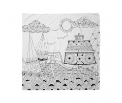 Antique Ship Waves Bandana