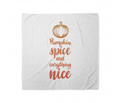 Romantic Fall Writing Bandana