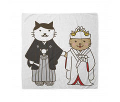 Bride and Groom Cats Bandana