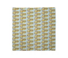 Retro School Bus Pattern Bandana