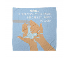 Wash Hands Cartoon Bandana