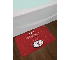 Hilarious Speed Limit Words Bath Mat