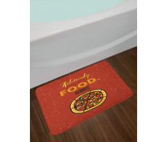 Pizza Relationship with Food Bath Mat