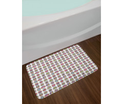 Skulls with Flowers Bath Mat