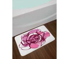 Rose Petal Bath Mat