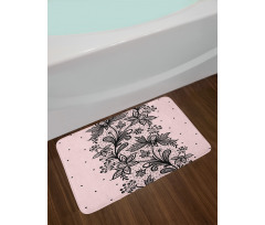 Botanical Lace Look Motif Bath Mat