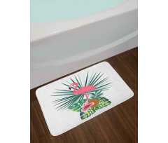 Pineapple Flamingo Botany Bath Mat