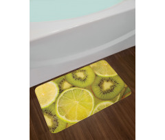 Close up Exotic Fruit and Lime Bath Mat