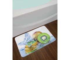 Photo of Water Splash on Fruit Bath Mat