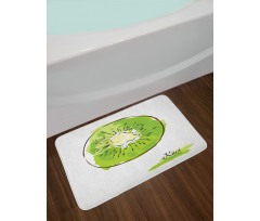 Halved Fruit Design Bath Mat