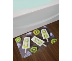 Homemade Fruit Popsicles Photo Bath Mat