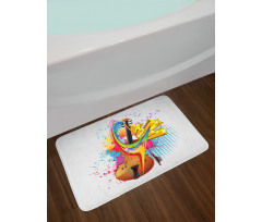 Creative String Instrument Bath Mat