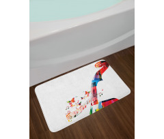 Creative Abstract Pegbox Art Bath Mat