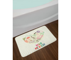 Viva Mexico Folklore Bath Mat