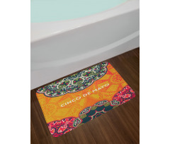 Motifs of Cinco de Mayo Bath Mat