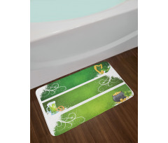 Hat Beer and Pot of Gold Bath Mat