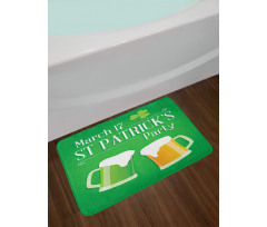 St. Patrick's Day Beers Bath Mat