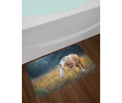 Palomino Horse Grazing Bath Mat