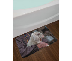 Baby Lamb Old Man Bath Mat