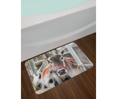 Cow Eating Grass Bath Mat