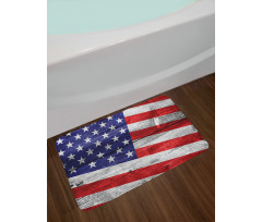 America Patriotic Day Bath Mat