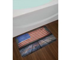 Patriotic National Flag Bath Mat