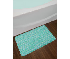 Striped Round Polka Dot Bath Mat