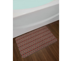 Ikat Style Bath Mat