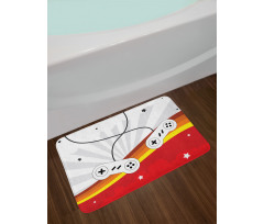 70's Gamepads Retro Games Bath Mat