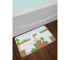 90's Retro Computer Game Bath Mat